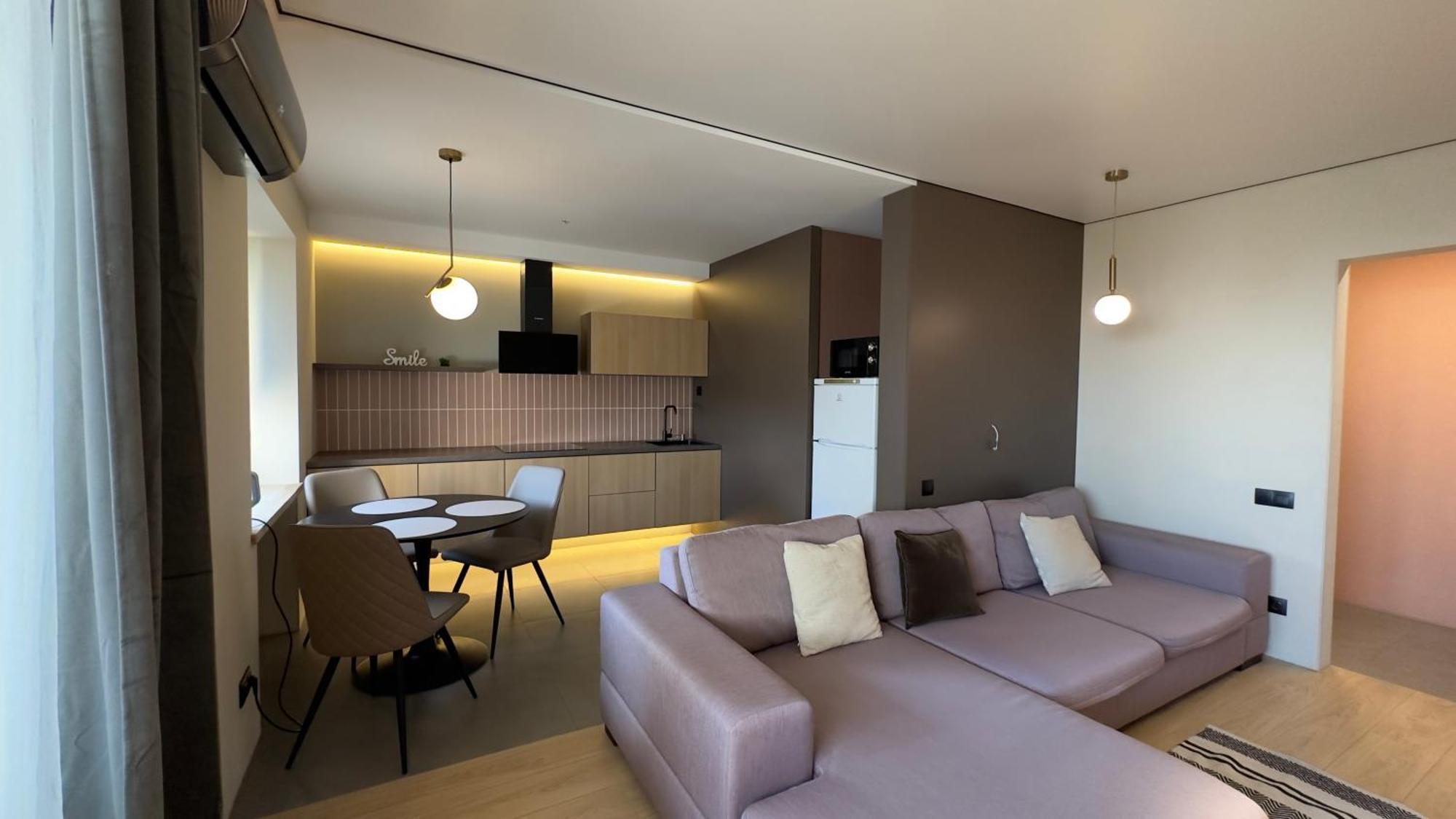 2 Room Modern Apartment View Dnipro Exterior photo