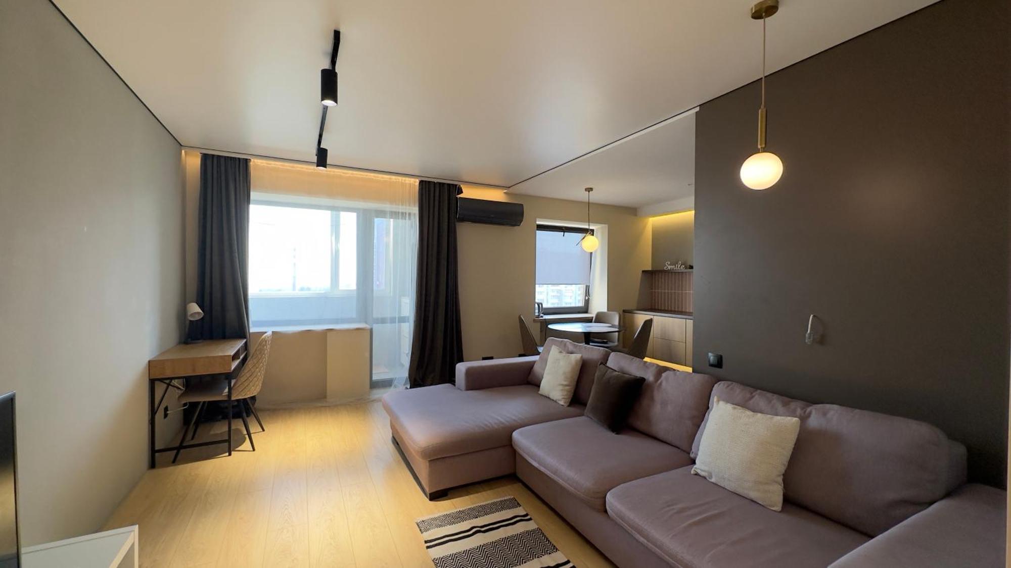 2 Room Modern Apartment View Dnipro Exterior photo